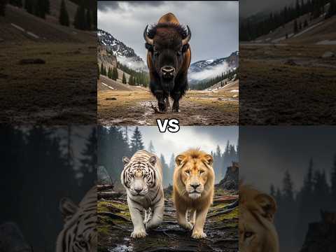 Lion + Tiger vs. Strongest Wild Animals Battle for Dominance #shorts #vs