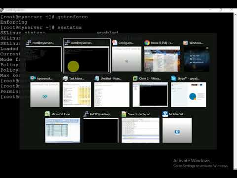 Setting SeLinux in RHEL