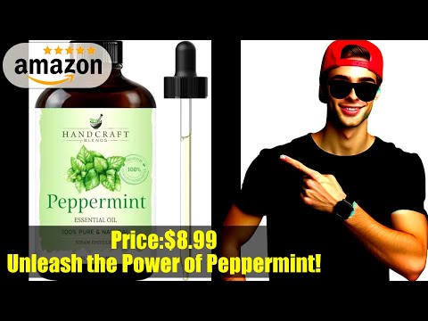 Handcraft Blends Peppermint Essential Oil - Huge 4 Fl Oz - 100% Pure and Natural - Premium Grade Essential Oil for Diffuser and Aromatherapy, Skin, Massage, Candle and Soap Making Fragrance video