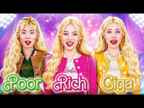 Rich Vs Broke Vs Giga Rich Girl In Barbie Makeover Contest!