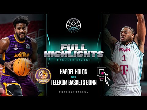 Hapoel Holon v Telekom Baskets Bonn | Full Game Highlights | #BasketballCL 2023-24