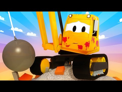 Toms Autowaschanlage -  Dane der Abrisskran hat eine alte Farbenfabrik abgerissen und ist voll mi...