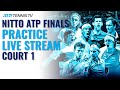 2020 Nitto ATP Finals: Live Stream Practice Court 1 (Friday)