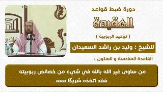 من سوى غير الله بالله فيما هو من خصائص ربوبيته فقد اشرك image