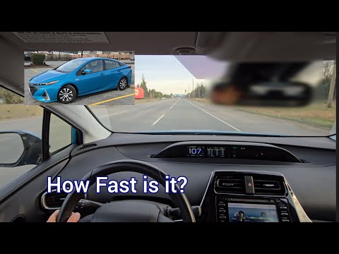 0-60 MPH / 0-100 KPH EV Mode 2020 Prius Prime Toyota. Acceleration Test