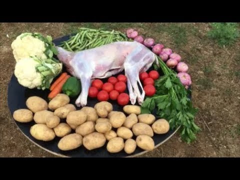 Cooking 7KG Goat with 7KG Vegetables - Pulled Goat Meat With Mashed Vegetable Curry Video