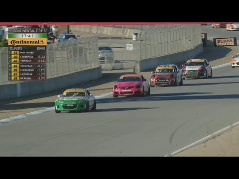 IMSA Continental Tire SportsCar Challenge 2017. Mazda Raceway Laguna Seca 240. Last Laps