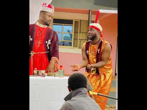 zubby Michael  and Mr funny on set to drop a new movie , (title assistant prophet)