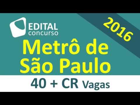 Concurso Metrô de São Paulo 2016 - Edital