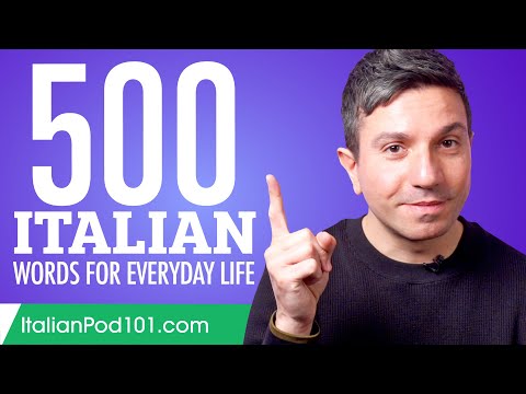 500 Italian Words for Everyday Life - Basic Vocabulary #25