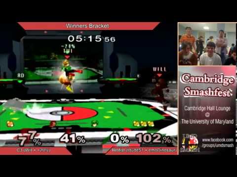 UMD Smashfest 12/13/13 - C3 (~20% & Will) vs Brofist (tdude51 & emoDinosaur) Winners Bracket