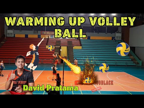 WARMING UP VOLLEY BALL || MANTUL BOLANYA SAMPE KE ATAP GOR ‼️