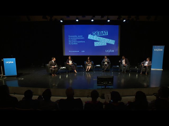 Débat électoral 2022 à l&rsquo;UQAM | Économie, santé et environnement : au centre des préoccupations du Québec