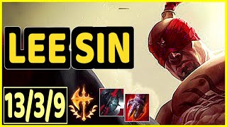 LEE SIN VS GRAVES - 13/3/9 KDA JUNGLE GAMEPLAY