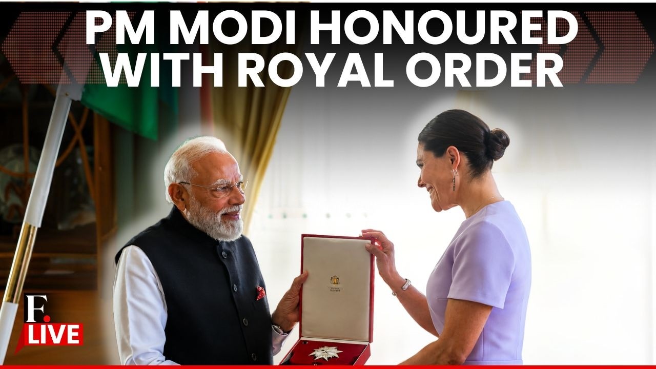 PM Narendra Modi Honoured With Sweden's Prestigious Royal Order if the Polar Star | LIVE