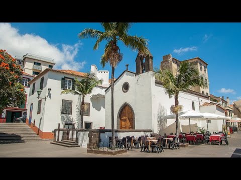 Walking video tour of the city of Funchal, Madeira