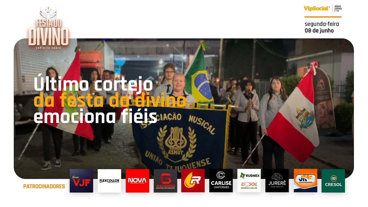 Último cortejo da festa do Divino é marcado por emoção 