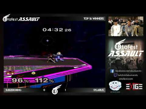 Otafest Assault 2017 - Melee Singles Top 16 - Sylarius (Marth) vs Subzer0king (Sheik)