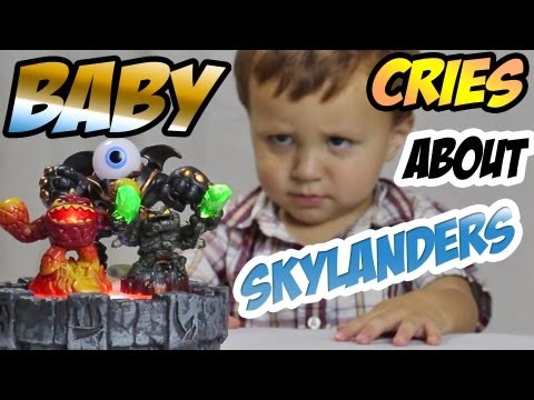 Little Baby Cries over Skylanders (Lightcore Chase) Video