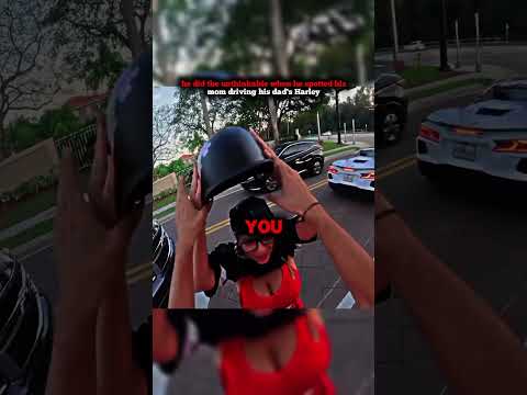 he did the unthinkable when he spotted his mom driving his dad's Harley