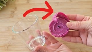 Remove candle wax from a glass with a SIMPLE trick 💥 (GENIUS)