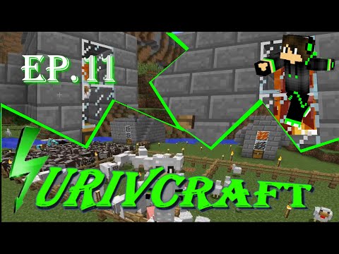 Surivcraft Ep.11 - Farm automatica di polli e mucche [60 fps]