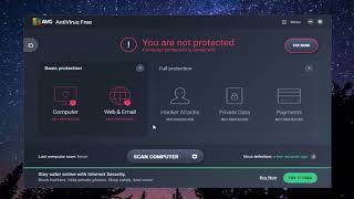 AVG Free Antivirus   How To Temporarily DIsable Protection
