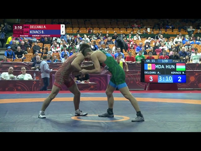 174 | 139 | U23 GR 55kg | Final 3-5 | DELEANU Artiom (MDA) | KOVACS Bence (HUN)