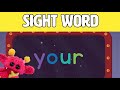 YOUR - Let's Learn the Sight Word YOUR with Hubble the Alien! | Nimalz Kidz! Songs and Fun!