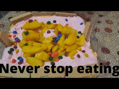 Ik bary khye to khaty reh jain. Chunky Mango & Strawberry  Mousses  dessert . ready to quick.