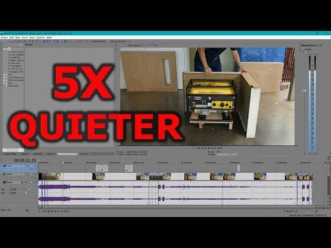 5x quieter generator or compressor sound reduction quiet box Video