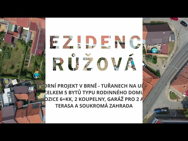 D - Prodej novostavby rodinného domu, Vila domy Růžová, Brno-Tuřany, 6+kk, zahrada, terasa, 2 garážová stání
