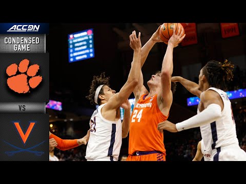 Clemson vs. Virginia Condensed Game | 2021-22 ACC Men’s Basketball