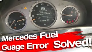 MERCEDES C300 W204 FUEL GUAGE NOT WORKING SOLVED