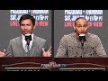 THE FULL MANNY PACQUIAO VS KEITH THURMAN FINAL PRESS CONFERENCE & FACE OFF VIDEO