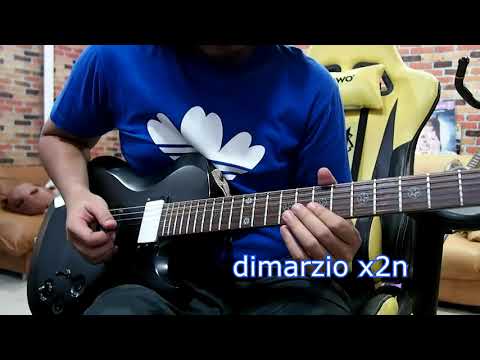 dimarzio illuminator vs dimarzio x2n in bridge position