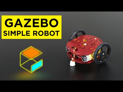 Make a robot in GAZEBO from scratch | under 8 minutes simulation