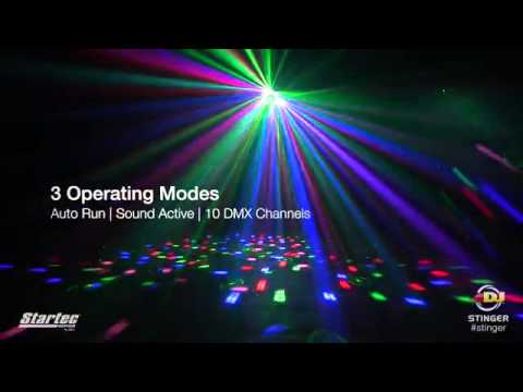 American DJ Stinger - Moonflower, Strobe, & Laser Effect Light