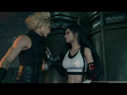Cloud catches Tifa on the Pillar | FINAL FANTASY VII REMAKE