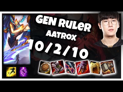 Ruler Aatrox Top 11.3 Challenger Gameplay S11 (10/2/10) - KOREAN