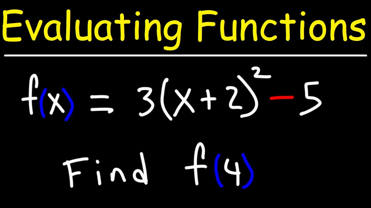 Evaluating Functions - GED Math