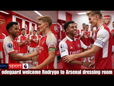RODRYGO GOES RECEIVES HERO’S WELCOME IN ARSENAL DRESSING ROOM AS HE MEETS ODEGAARD, SAKA & GYÖKERES