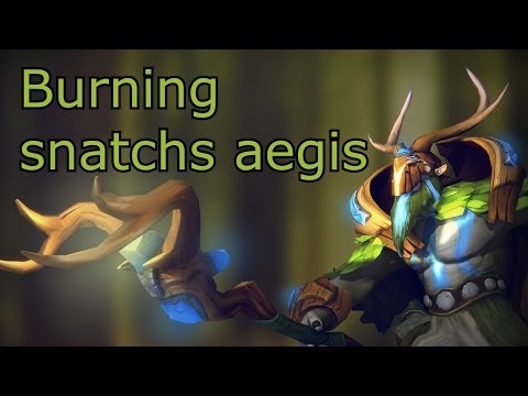 Burning incredible aegis snatch vs LGD.int @ hyperx d2l season 4