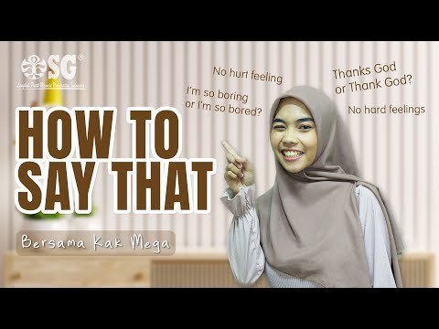Pengucapan Kata Yang Benar Dalam Bahasa Inggris - HOW TO SAY THAT Bersama Kak Mega #bahasainggris