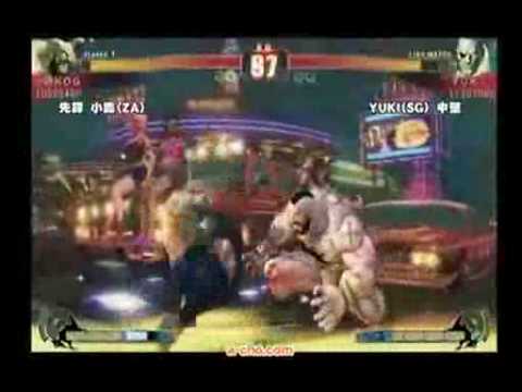 SF4:KOG (Za) vs Yuki (Sa) - Qualifiers - Japan National Tournament