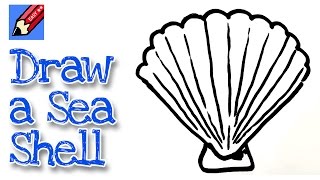 How to draw a Sea Shell | Step by Step with Easy, Spoken Instructions