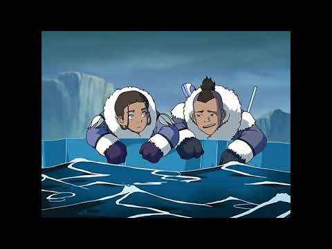 Aang and Katara Meet For The First Time!! (HD) Full Scene