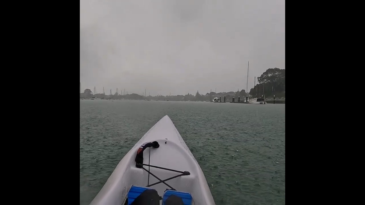 NZ spring #surfski #rainyday #paddler #newzealand