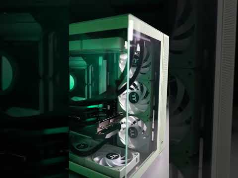 Thermaltake View 380 Matcha Matching Matcha Green CT EX fans #pcbuild #gaming #music #gamers #song