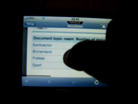 Oracle Business Intelligence & Iphone
